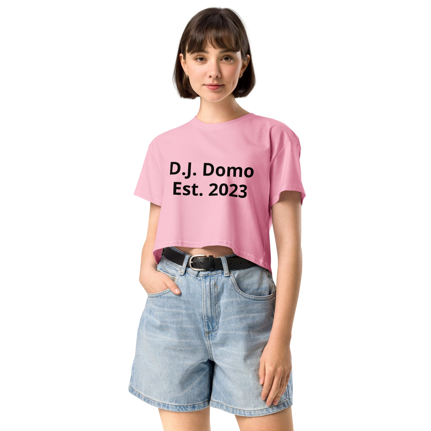 D.J. Domo "M vs Y" Women’s Crop Top Multi Color/Black