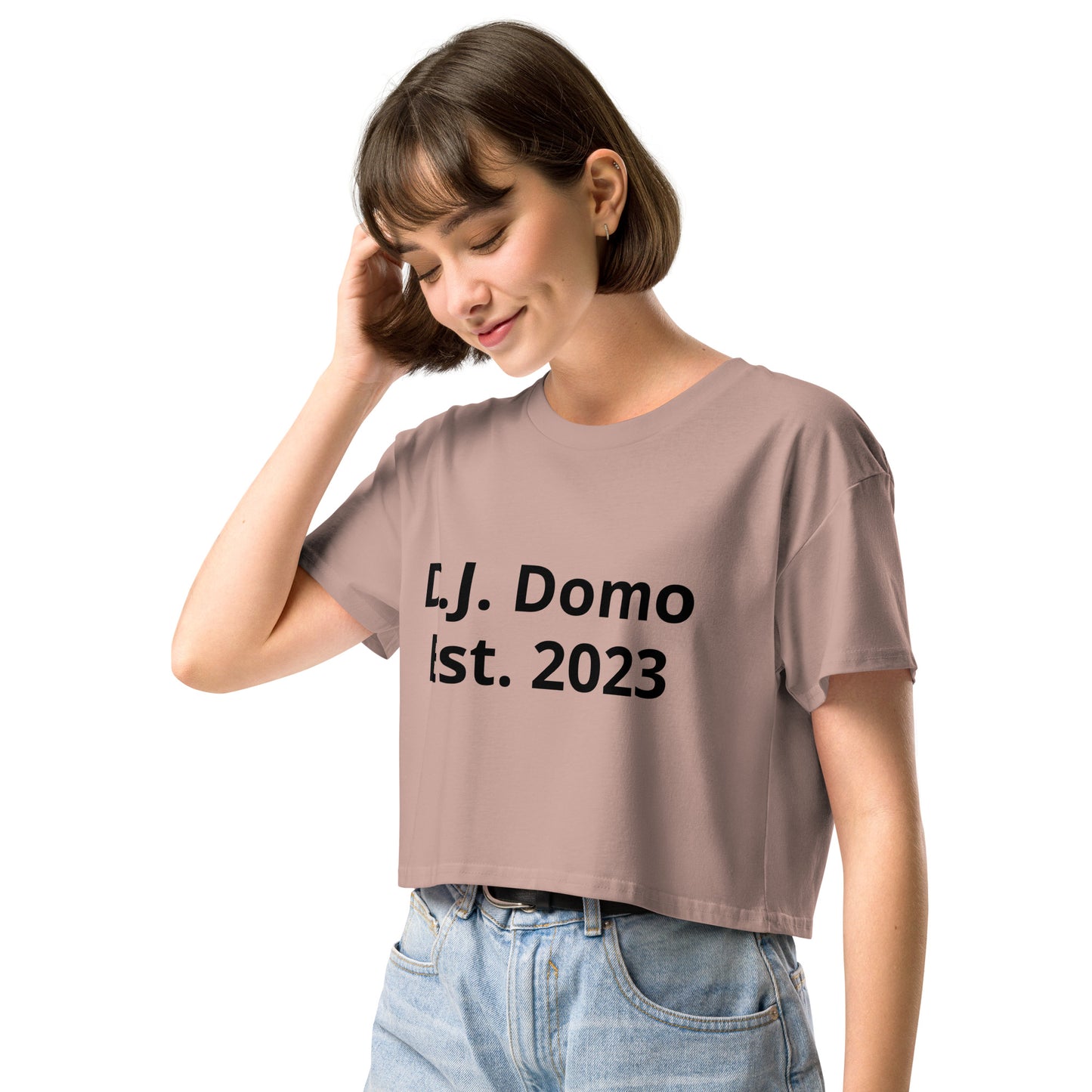 D.J. Domo "Pay it Forward" Women’s Crop Top Multi Color/Black