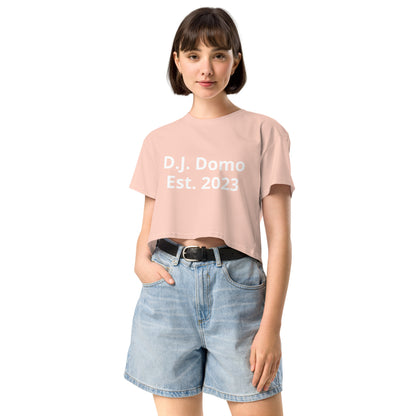 D.J. Domo "M vs Y" Women’s Crop Top Multi Color/White