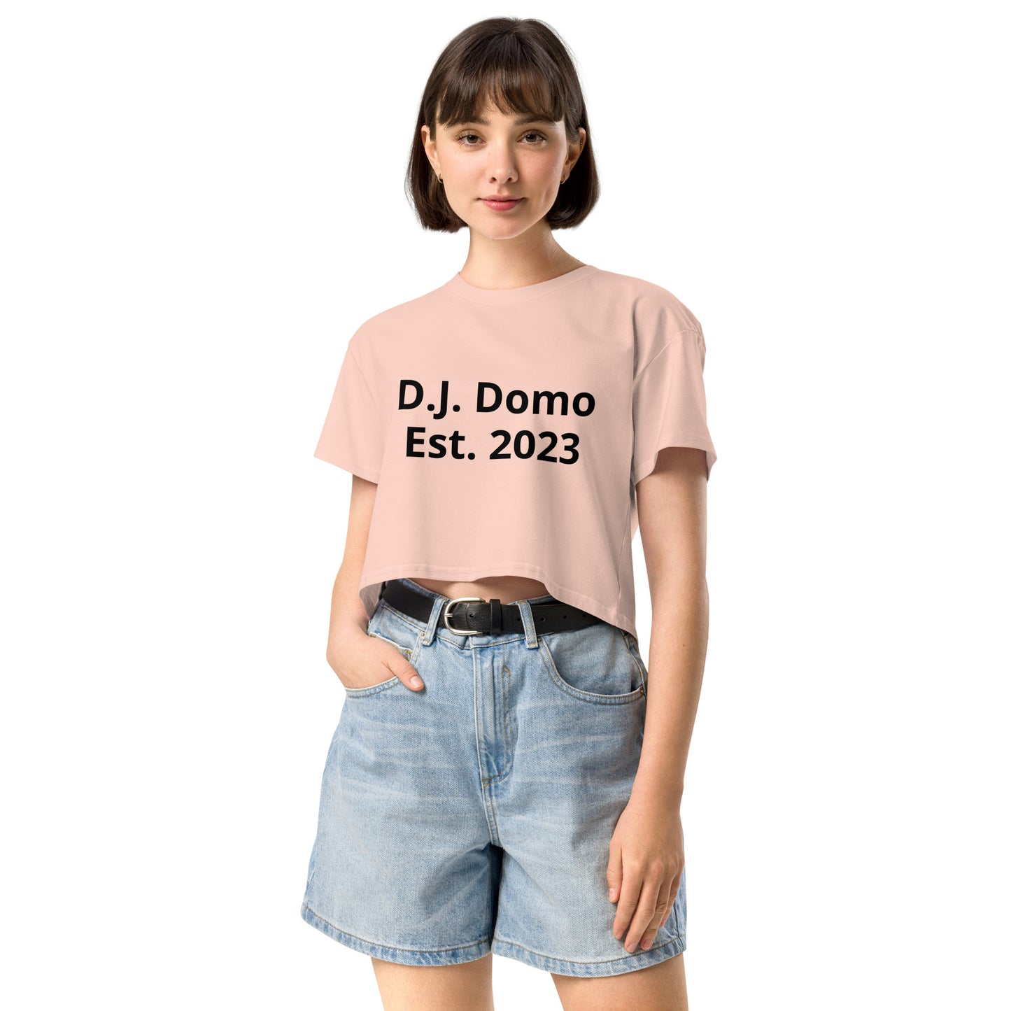 D.J. Domo "Pay it Forward" Women’s Crop Top Multi Color/Black