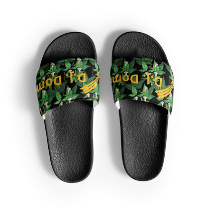 D.J. Domo "Gold Star" Women Slides Black or White Bottoms