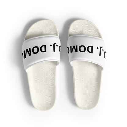 D.J. Domo "Classic" Women Slides White/White or Black Bottoms