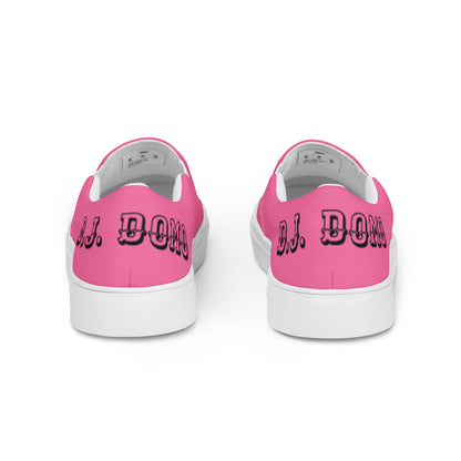 D.J. Domo "Only If Wishes Had Wings" Women Slip-on Canvas Shoes Light Pink/Black