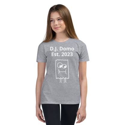 D.J. Domo "I'm Unique" Youth Unisex Short Sleeve T-Shirts Multi Colors/White