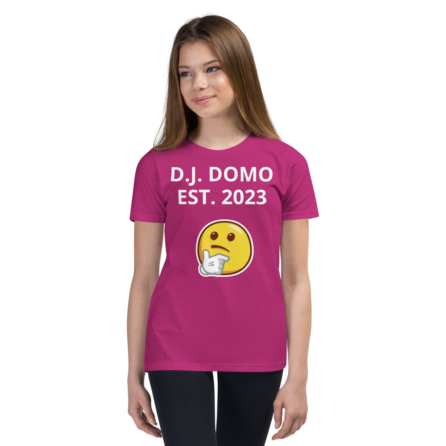 D.J. Domo "L or F" Youth Unisex Short Sleeve T-Shirts Multi Colors/White