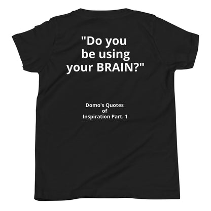 D.J. Domo "Brain's" Youth Unisex Short Sleeve T-Shirts Multi Colors/White