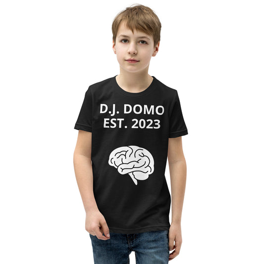 D.J. Domo "Brain's" Youth Unisex Short Sleeve T-Shirts Multi Colors/White