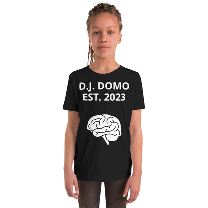 D.J. Domo "Brain's" Youth Unisex Short Sleeve T-Shirts Multi Colors/White