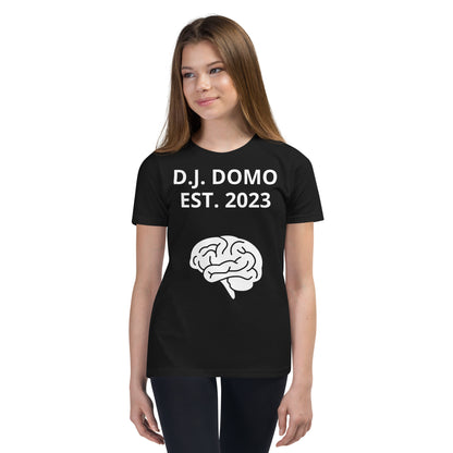 D.J. Domo "Brain's" Youth Unisex Short Sleeve T-Shirts Multi Colors/White