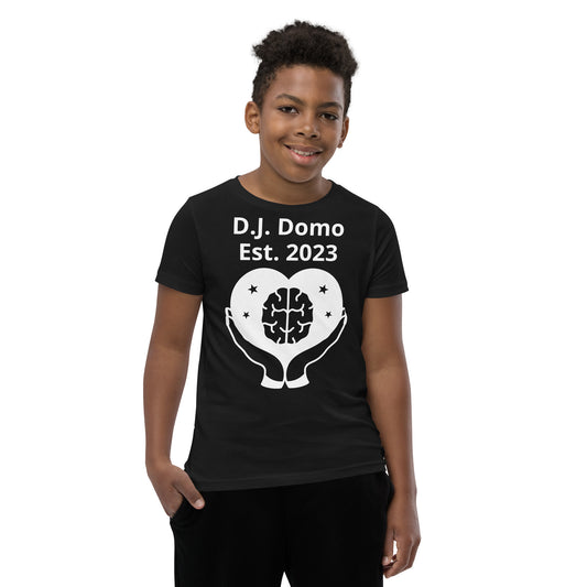 D.J. Domo "Priorities" Youth Unisex Short Sleeve T-Shirts Multi Colors/White