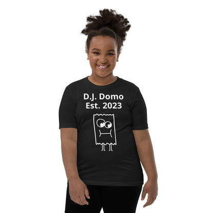 D.J. Domo "I'm Unique" Youth Unisex Short Sleeve T-Shirts Multi Colors/White