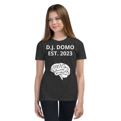 D.J. Domo "Brain's" Youth Unisex Short Sleeve T-Shirts Multi Colors/White