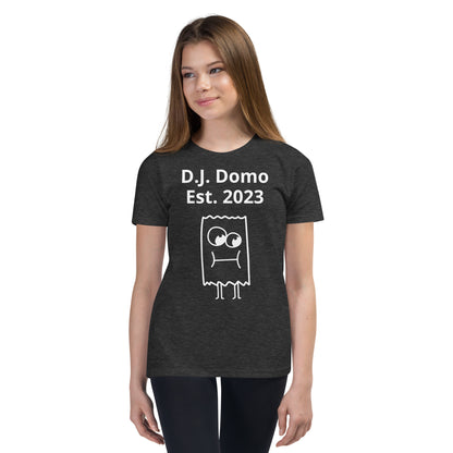 D.J. Domo "I'm Unique" Youth Unisex Short Sleeve T-Shirts Multi Colors/White