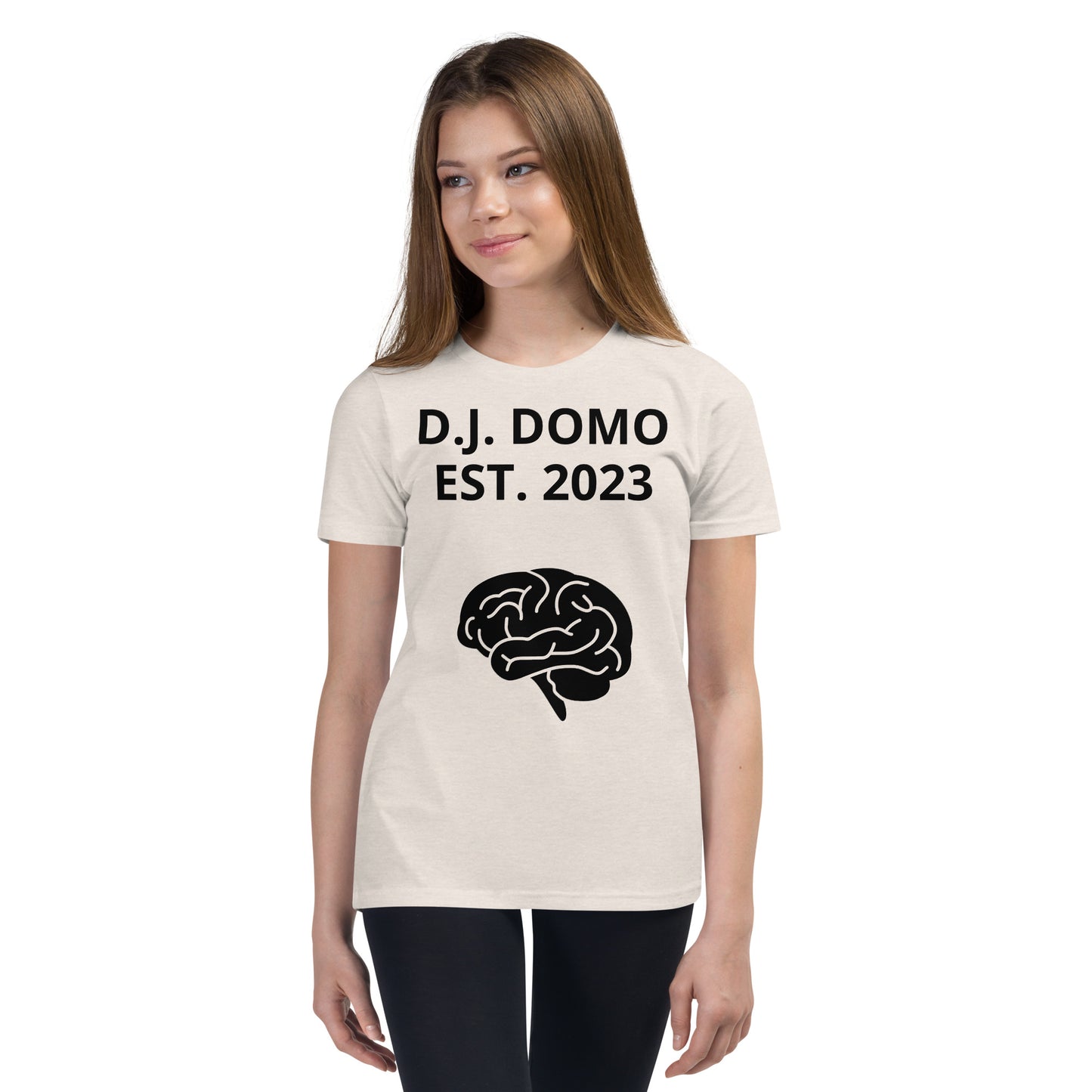 D.J. Domo "Brain's" Youth Unisex Short Sleeve T-Shirts Multi Colors/Black