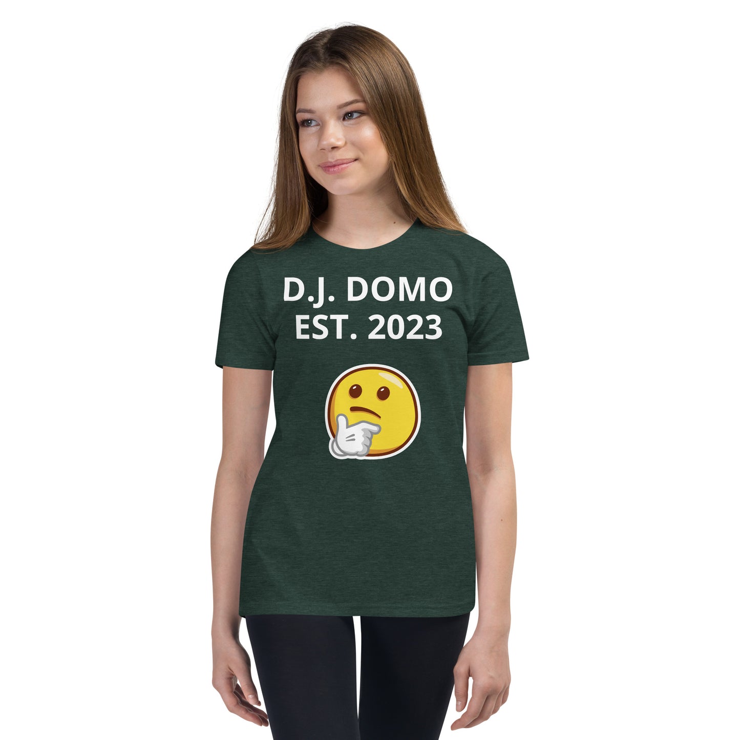 D.J. Domo "L or F" Youth Unisex Short Sleeve T-Shirts Multi Colors/White