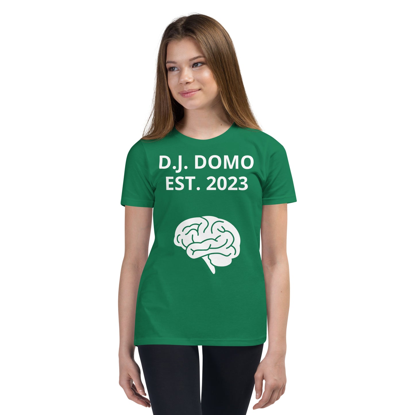 D.J. Domo "Brain's" Youth Unisex Short Sleeve T-Shirts Multi Colors/White