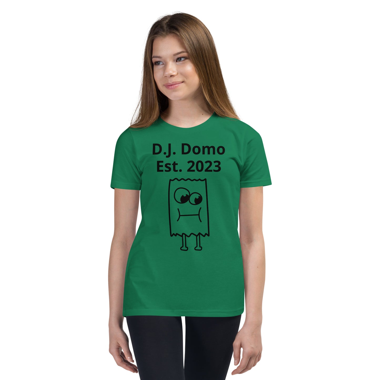 D.J. Domo "I'm Unique" Youth Unisex Short Sleeve T-Shirts Multi Colors/Black