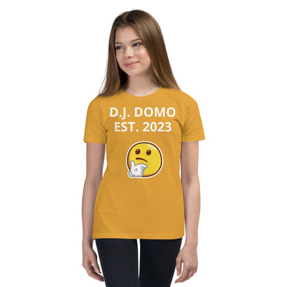 D.J. Domo "L or F" Youth Unisex Short Sleeve T-Shirts Multi Colors/White