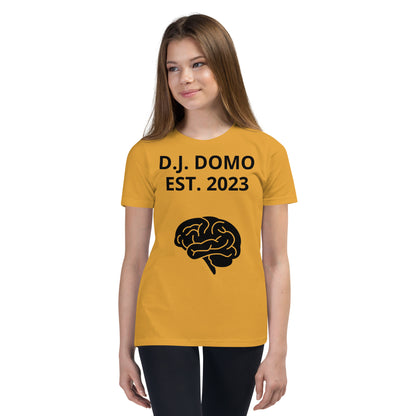 D.J. Domo "Brain's" Youth Unisex Short Sleeve T-Shirts Multi Colors/Black