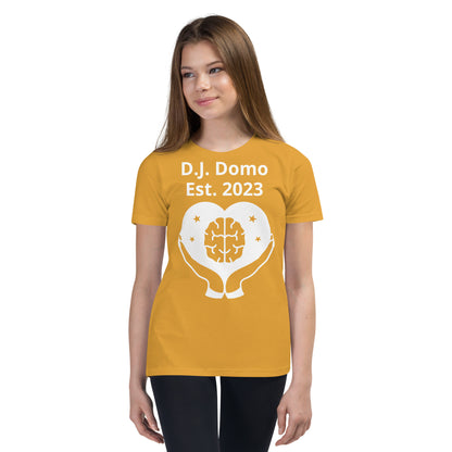 D.J. Domo "Priorities" Youth Unisex Short Sleeve T-Shirts Multi Colors/White