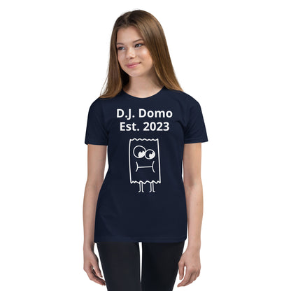 D.J. Domo "I'm Unique" Youth Unisex Short Sleeve T-Shirts Multi Colors/White