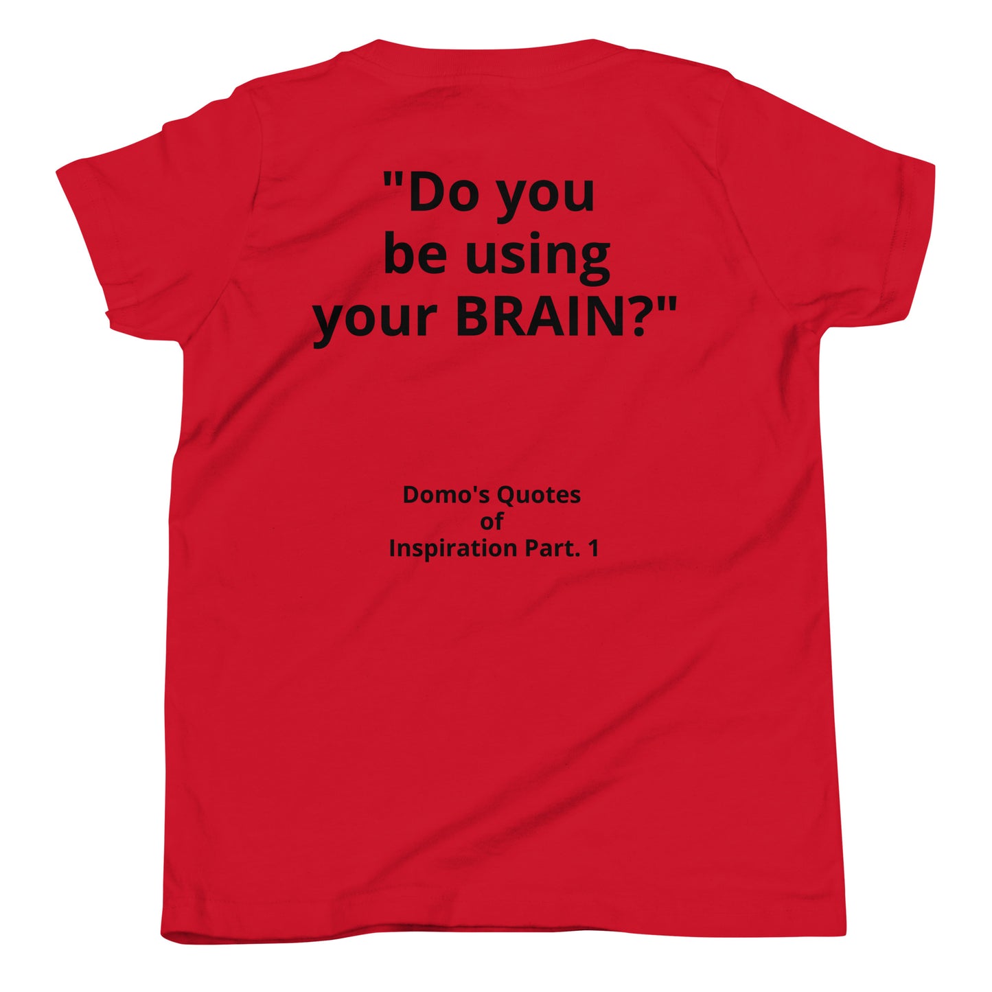 D.J. Domo "Brain's" Youth Unisex Short Sleeve T-Shirts Multi Colors/Black