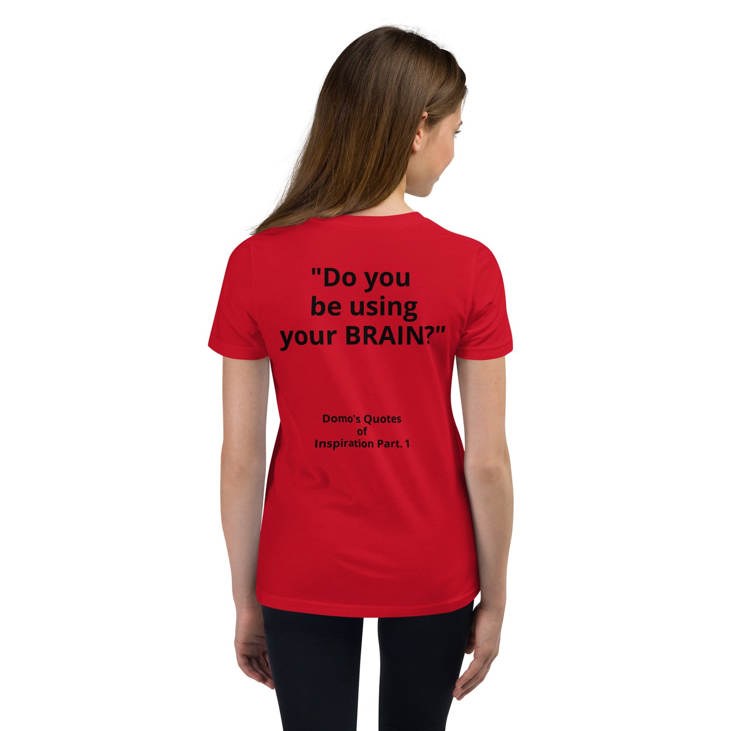 D.J. Domo "Brain's" Youth Unisex Short Sleeve T-Shirts Multi Colors/Black