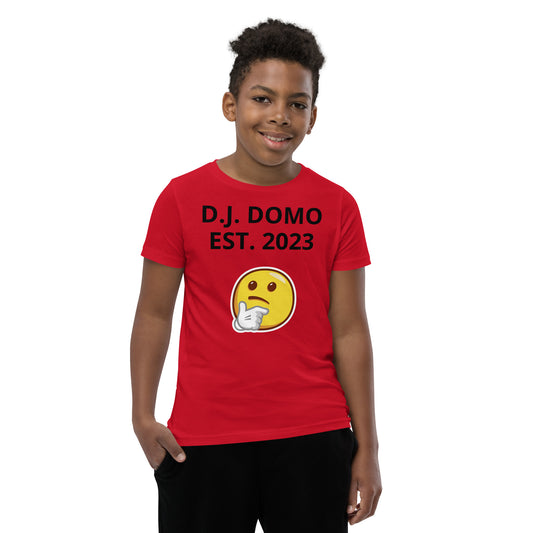 D.J. Domo "L or F" Youth Unisex Short Sleeve T-Shirts Multi Colors/Black