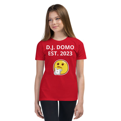 D.J. Domo "L or F" Youth Unisex Short Sleeve T-Shirts Multi Colors/White