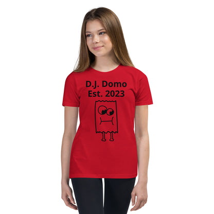 D.J. Domo "I'm Unique" Youth Unisex Short Sleeve T-Shirts Multi Colors/Black