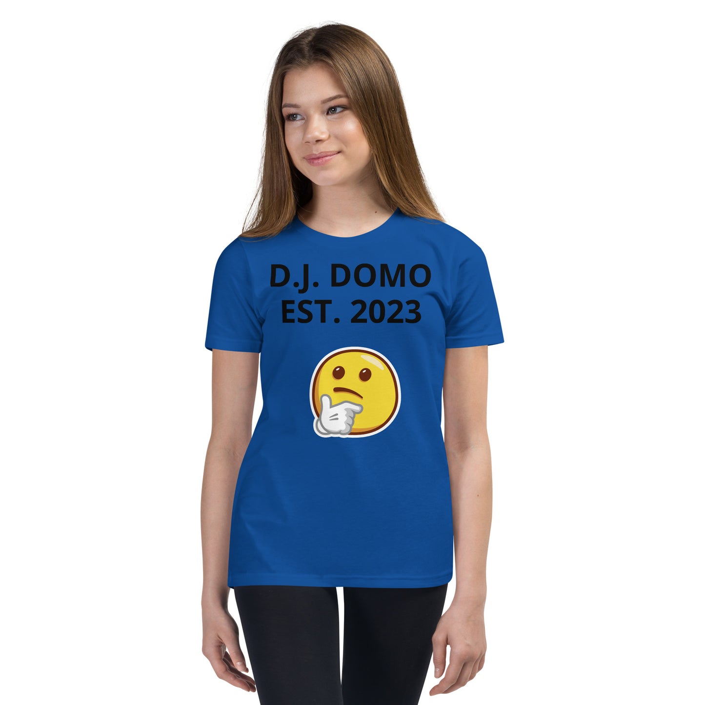 D.J. Domo "L or F" Youth Unisex Short Sleeve T-Shirts Multi Colors/Black