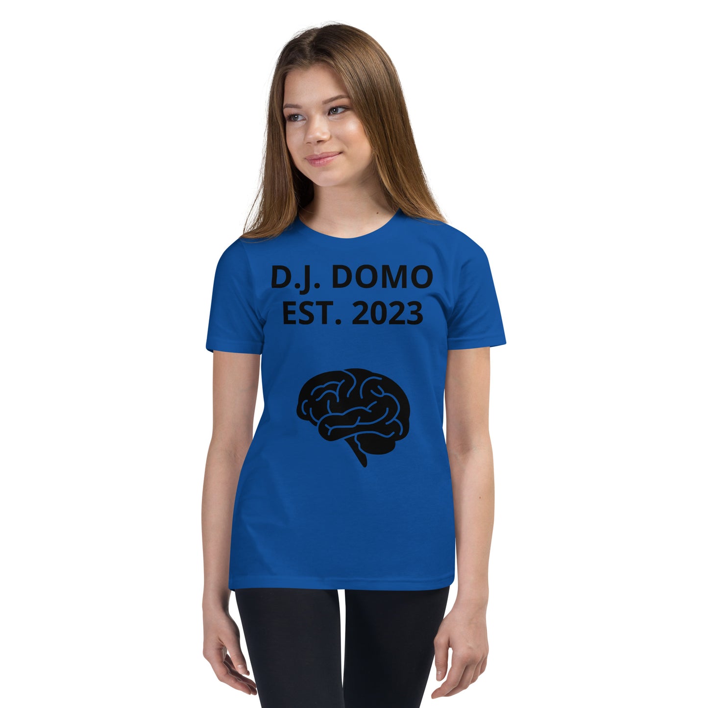 D.J. Domo "Brain's" Youth Unisex Short Sleeve T-Shirts Multi Colors/Black