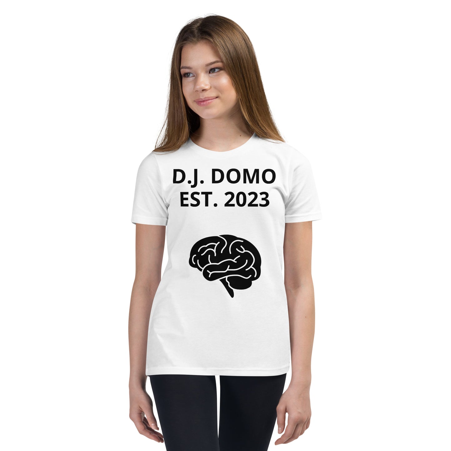 D.J. Domo "Brain's" Youth Unisex Short Sleeve T-Shirts Multi Colors/Black