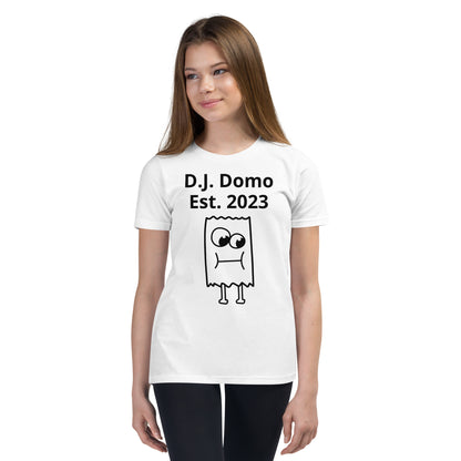 D.J. Domo "I'm Unique" Youth Unisex Short Sleeve T-Shirts Multi Colors/Black